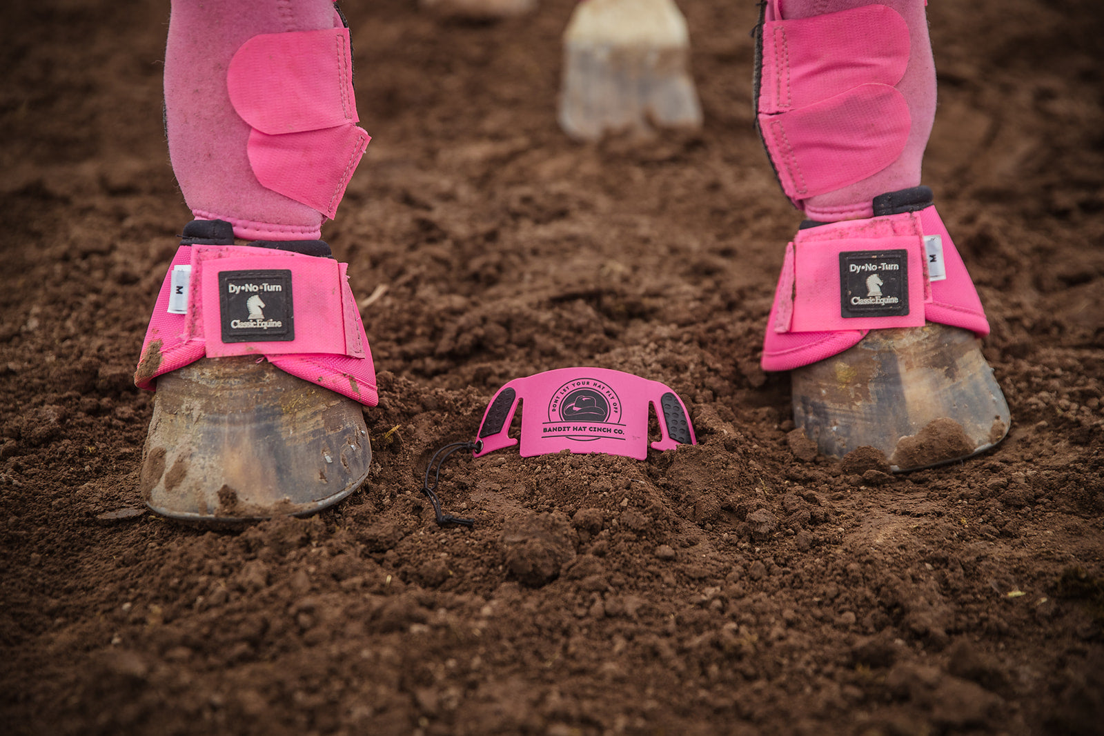 Flamingo Pink Bandit Hat Cinch