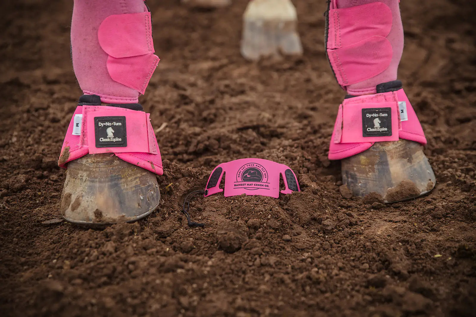 Flamingo Pink Bandit Hat Cinch