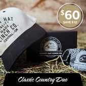 Bundle Discount for Bandit Hat Cinch Cap and Hat Cinch Black and White Colors