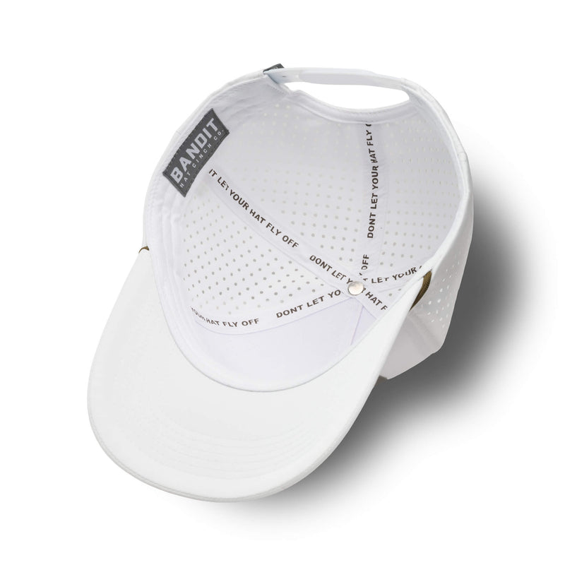 Bandit White Maverick Hat Custom Seams Inner View