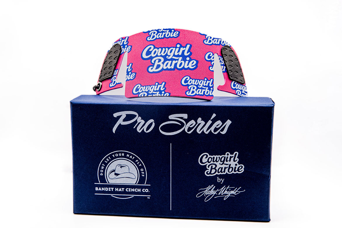 Haley Wright Cowboy Barbie Bandit Hat Cinch with Box
