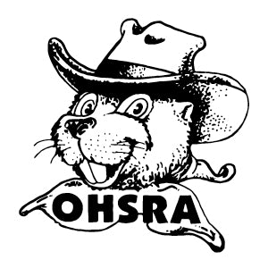Logo of a beaver wearing a hat with 'OHSRA' text on a white background
