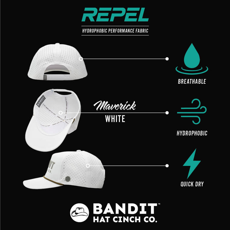 White Bandit Maverick Hat Features