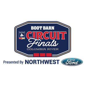Logo for Boot Barn Circuit Finals Columbia River, presented by Northwest Ford on a white background.